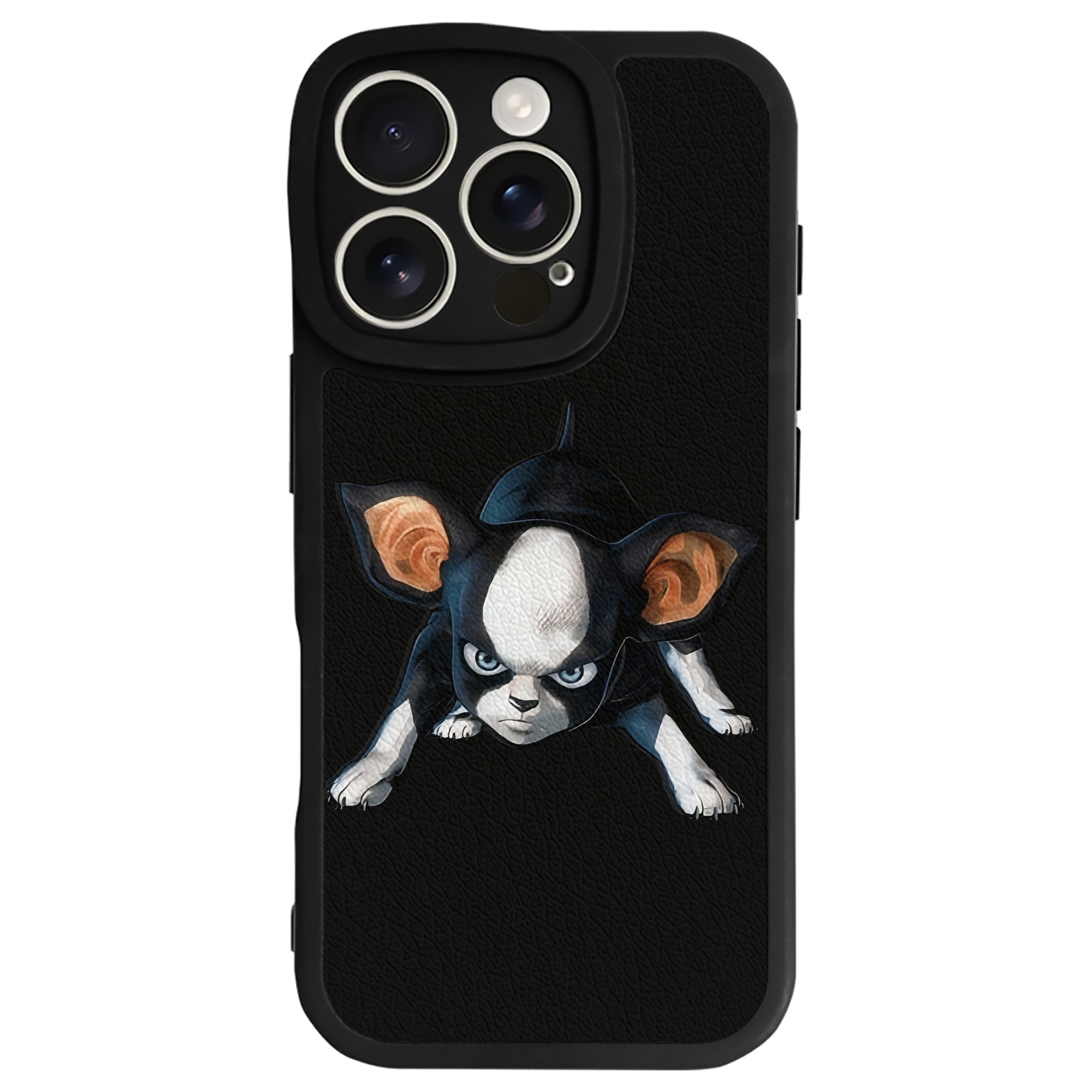 （画像用） ジョジョの奇妙な冒険 イギー JoJo's Bizarre Adventure Iggy 【iPhone 16シリーズ対応】シリコンスマホケース（レザー調） 材質：シリコン